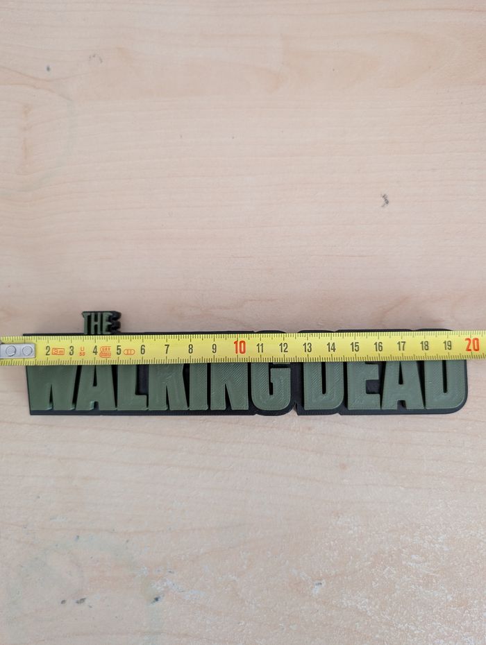 Bibelot mini enseigne statuette logo the walking dead - photo numéro 3