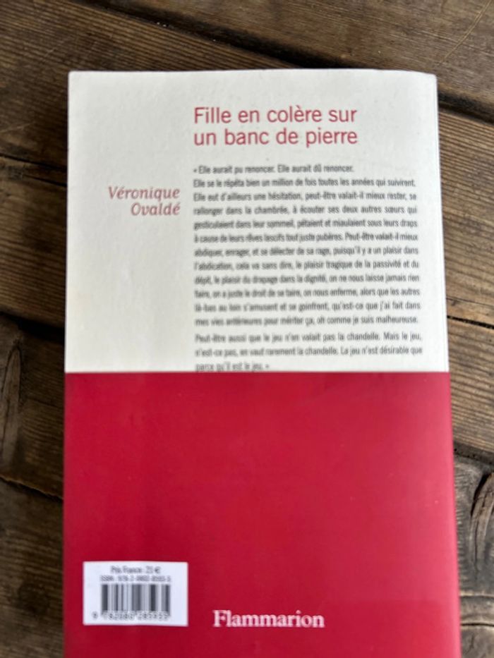 fille en colère sur un banc de Pierre - photo numéro 2