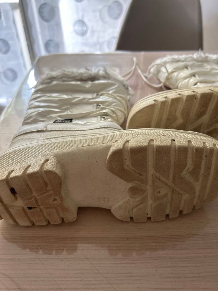 Bottes de neige blanche t38/39 - photo numéro 4