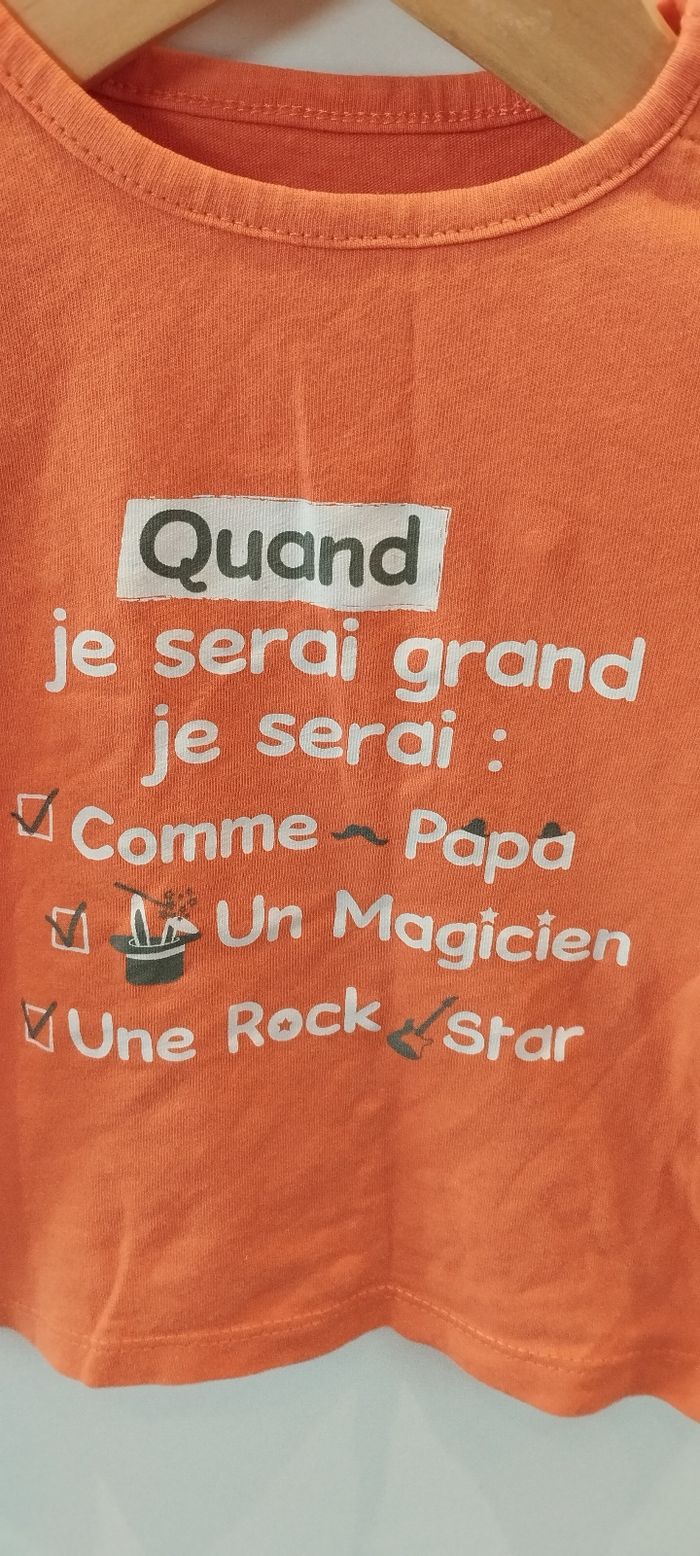 T-shirt MC garçon 6 mois - photo numéro 2