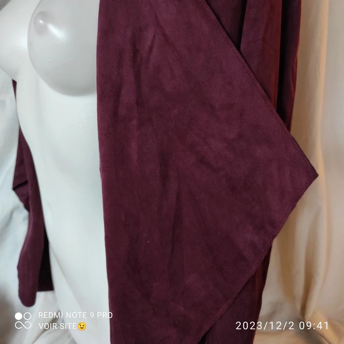 Veste femme bordeaux - photo numéro 3