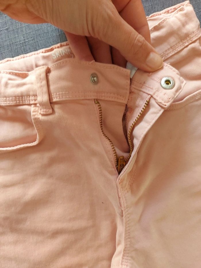 Pantalon skinny Kiabi 7 ans rose clair - photo numéro 7