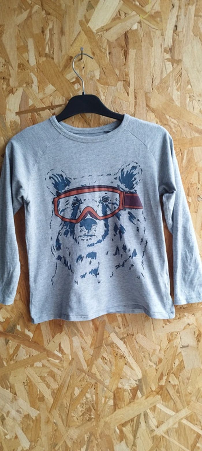 T-shirt manches longues ours