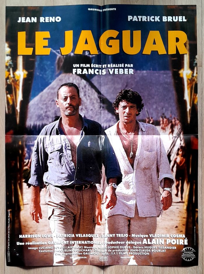 Affiche film cinéma Le Jaguar Jean Reno Patrick Bruel