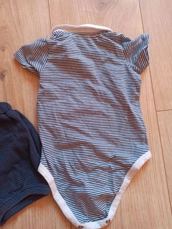 Ensemble short - barboteuse garçon bodie-polo - photo numéro 9