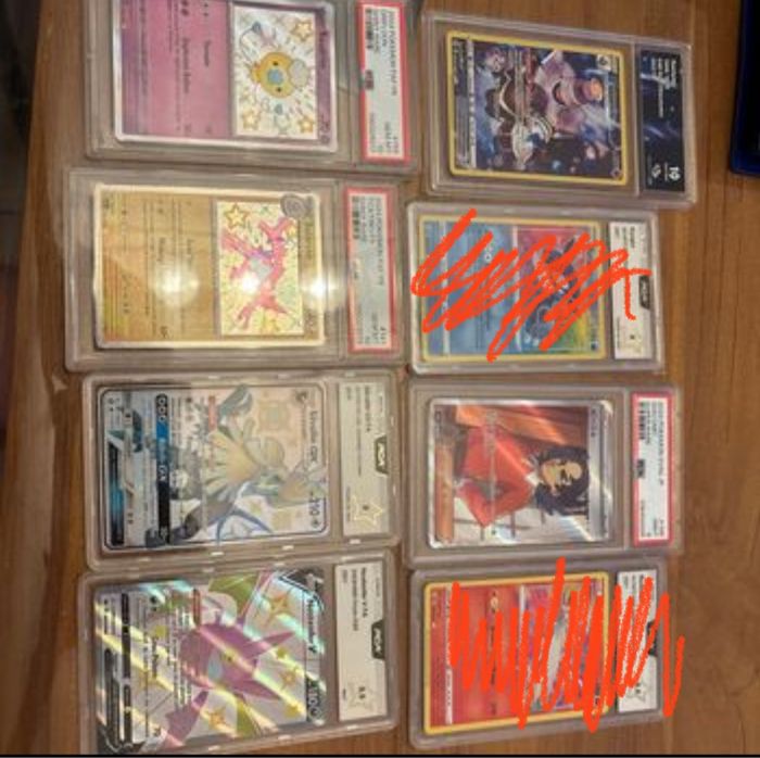 Lot 6 cartes Pokémon gradée