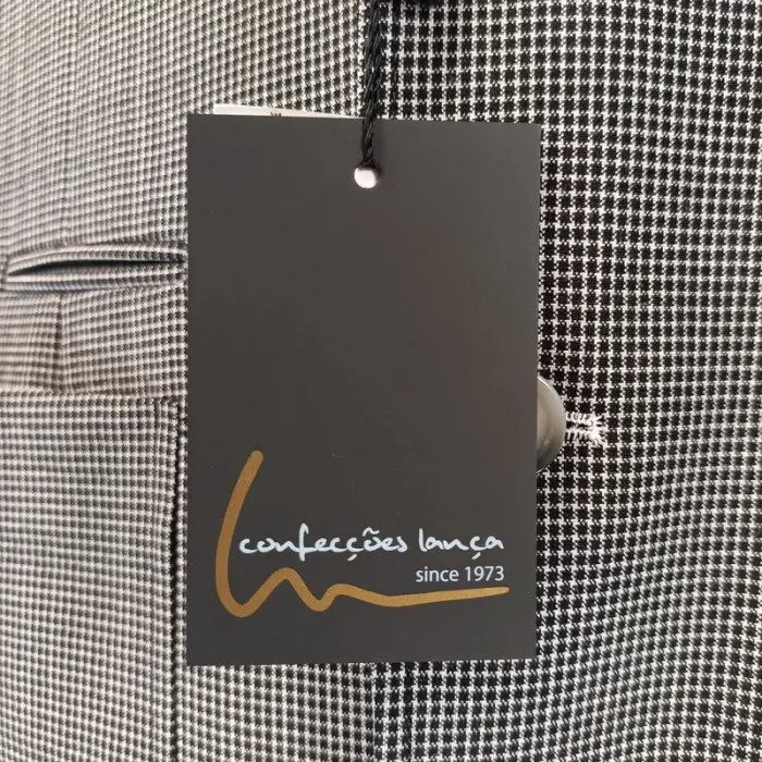 Veste grise - veste de costume grise quadrillée noir et blanc relief - A465 veste grise - photo numéro 6