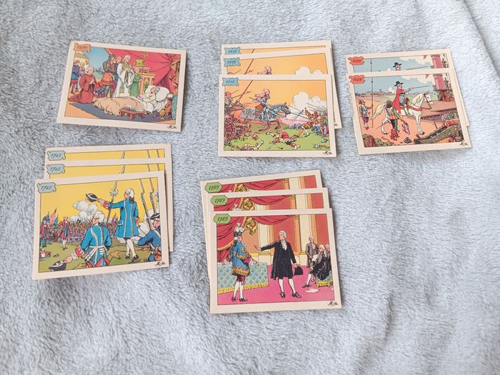 Lot de 27 images d'histoire