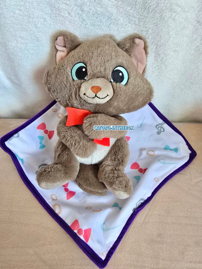 Doudou peluche avec couverture / Comforter Disney Aristochats Berlioz Aristocats - photo numéro 2