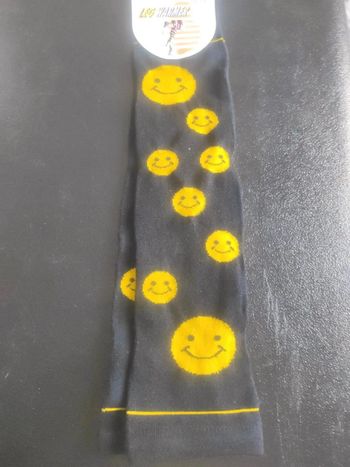 Guêtres motif smiley Neuves