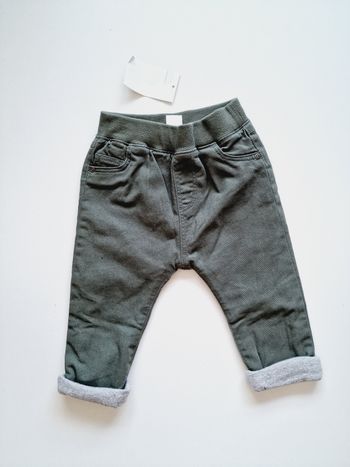 H&M - Pantalon doublé - Taille élastiquée - Neuf avec étiquette ! (12 mois)