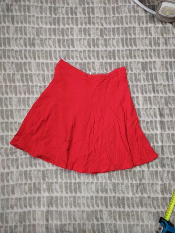 Jupe courte minijupe danseuse rouge orange rétro vintage sinequanone taille 36