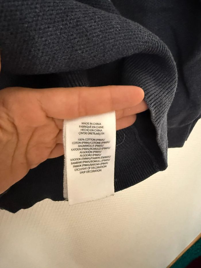 Pull zipe Marine en très bon état taille M ralph Lauren - photo numéro 7