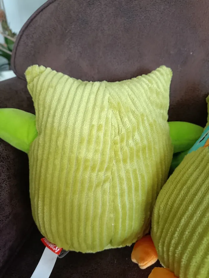 Peluche Chouette verte NEUVE - photo numéro 4