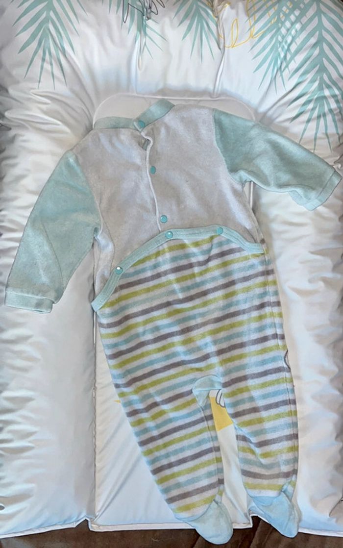 Pyjama velours ours lapin souris 6mois gemo - photo numéro 2