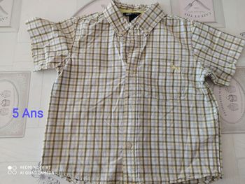 Chemise manches courtes 5 ans