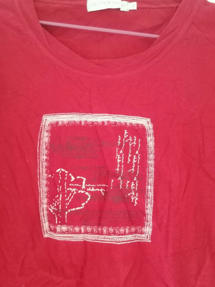 Tee-shirt manches longues très peu porté comme neuf taille 2 - photo numéro 2