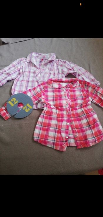 Chemise à carreaux fille 12 mois baby par gemo