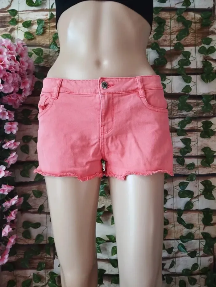 🌸Minishort Jeans rose Jennyfer Taille 38🌸 - photo numéro 2