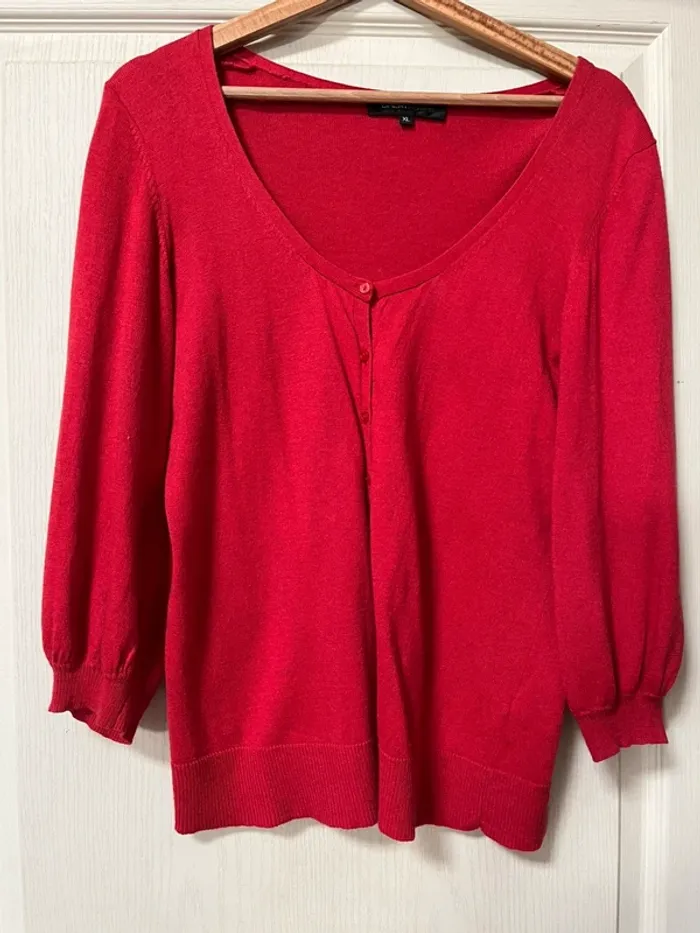Ensemble top bretelles   fleuri et cardigan  Taille XL et  L - très bon état - photo numéro 16