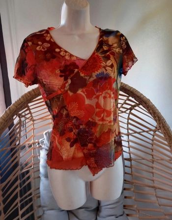 Blouse manches courtes femme taille 40