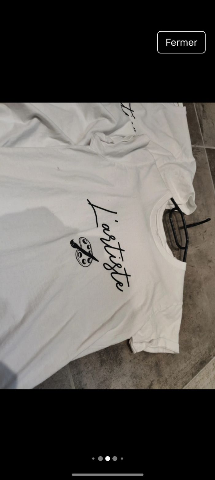 Lot t-shirt manches courtes photo l'inspiration l'artiste chef d'oeuvre - photo numéro 6