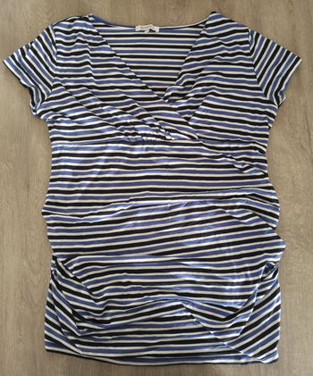 Tee shirt cache cœur grossesse allaitement