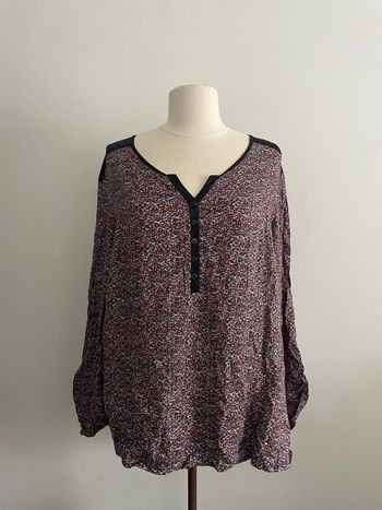 🌸jolie Blouse manches longues casual fleurie taille 40 🌸