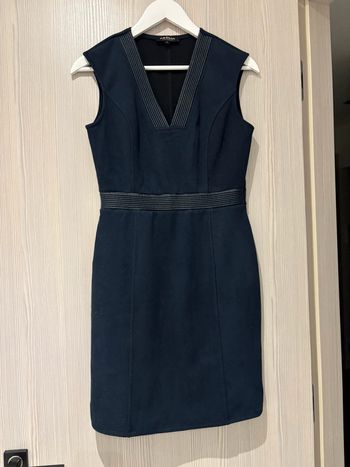 Robe Morgan bleu marine taille S matière style suédine en parfait état