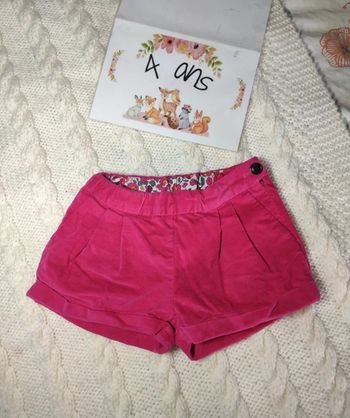 Short Jacadi 4 ans rose fushia liberty