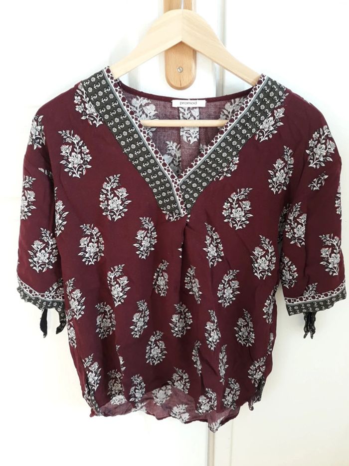 Blouse Promod manches courtes