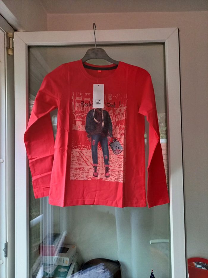 Tshirt manches longues rouge captain tortue