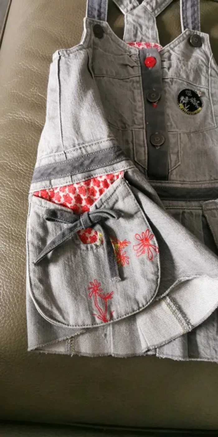 Robe Jean gris Marèse 6 mois - photo numéro 2