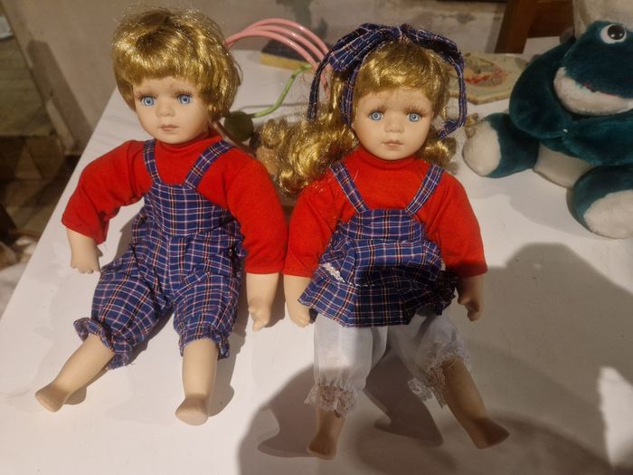 Superbe poupés vintage " les jumeaux " - photo numéro 4