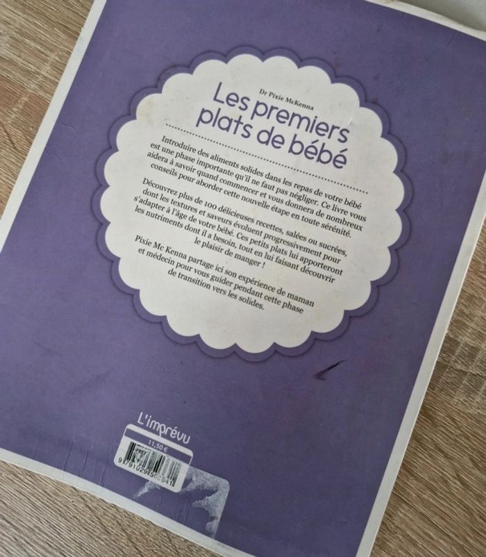 Livre de recette -petit plat pour bébé- bon état - photo numéro 4