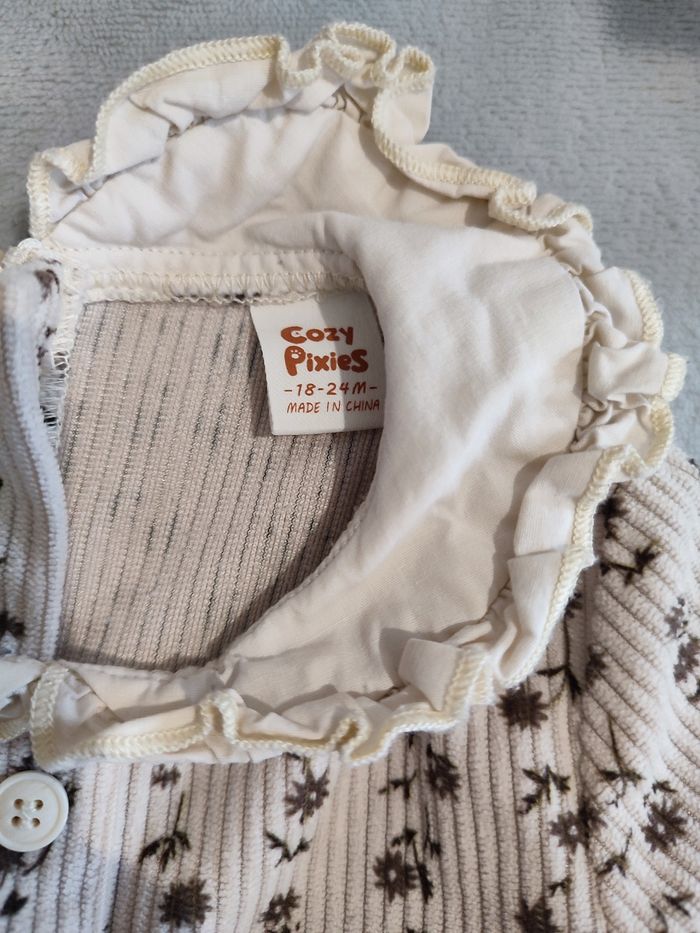 Robe côtelée à col 18/24 mois - photo numéro 7