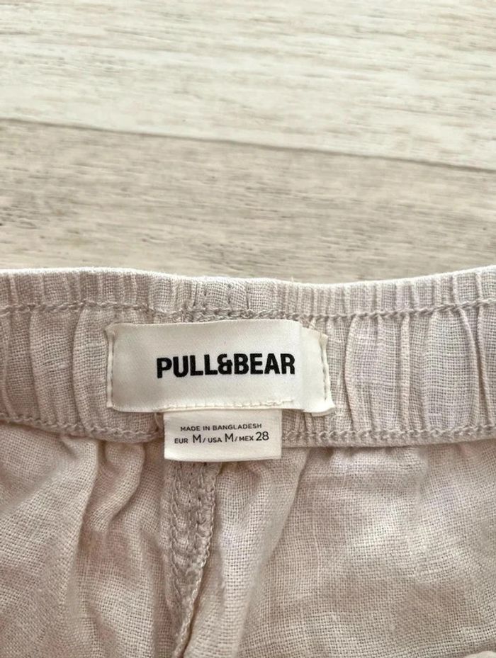 Short d'été 100% lin Pull & Bear taille M, neuf jamais porté - photo numéro 6