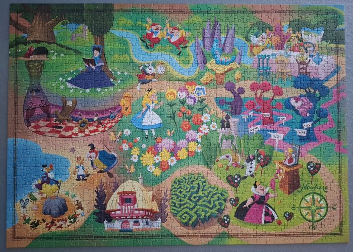 Puzzle 1000 pièces Alice aux pays des merveilles - photo numéro 2
