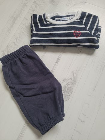Ensemble pull + pantalon en taille 3 mois Bout'chou 