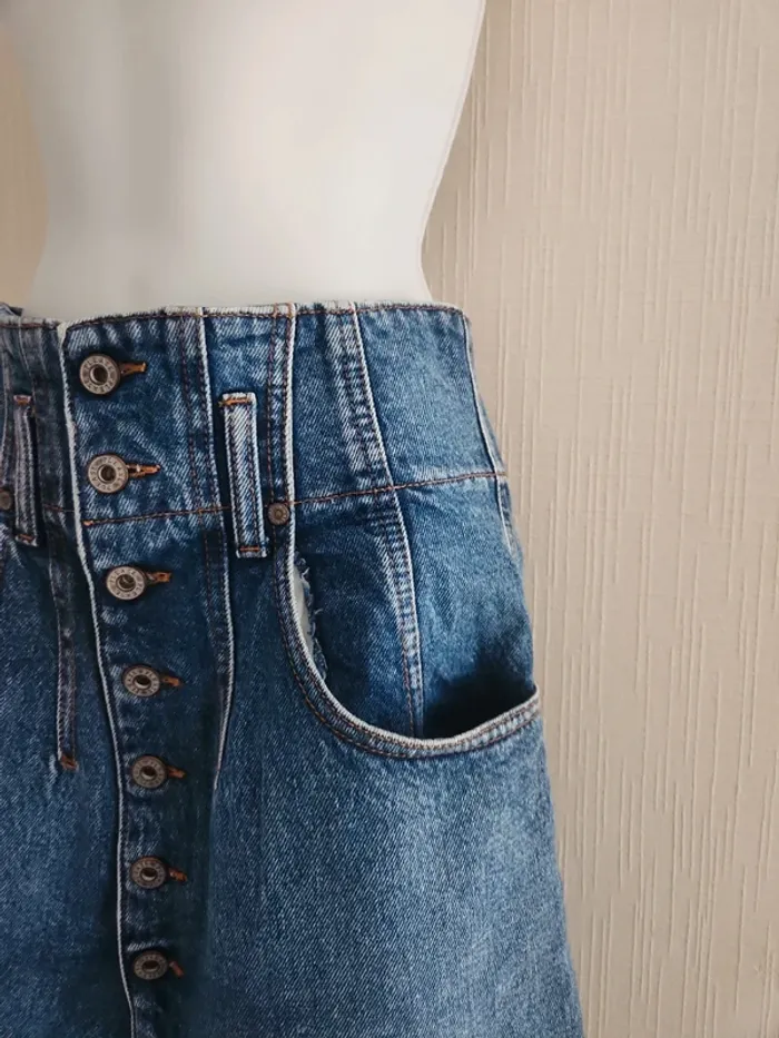 Jupe en jean taille haute Please taille XS/S - photo numéro 3