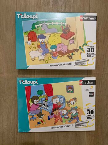 Puzzle Tchoupi (lot de 2) Nathan