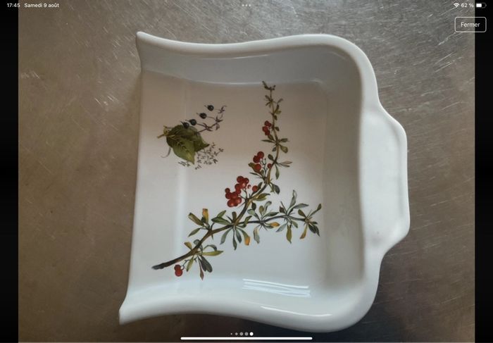 Ramasse miette en porcelaine R made in France - photo numéro 6