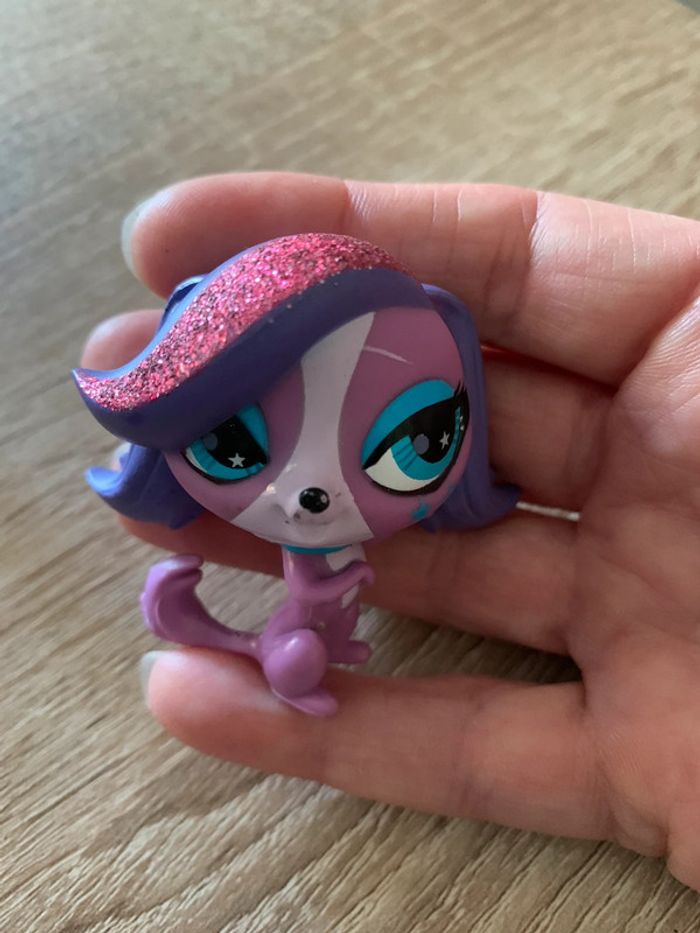 Figurine Pet shop chien violet et accessoires - photo numéro 4