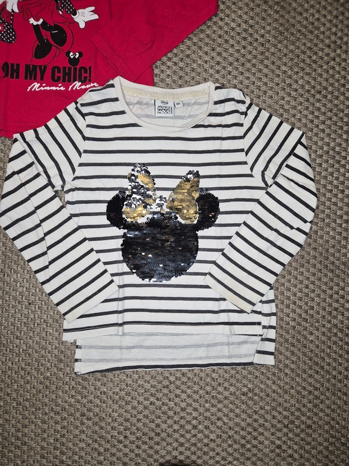 Lot de 2 t-shirts minnie - 6 ans - photo numéro 6