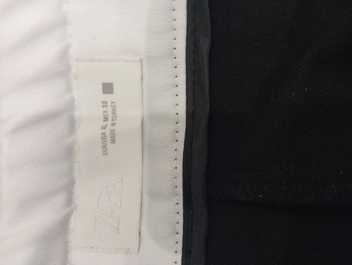 Pantalon noir fluide à cordes Zara Taille 44 - photo numéro 3
