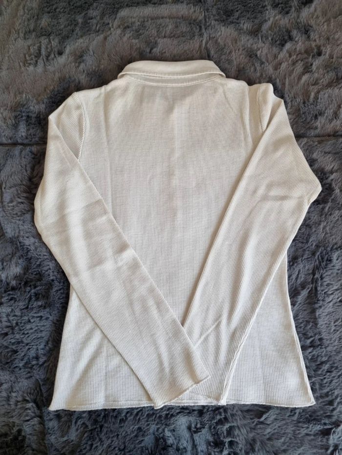 Polo manches longues Ralph Lauren crème/beige, S Femmes - photo numéro 3