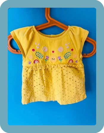 Magnifique t-shirt manches courtes bébé fille 6 mois sergent major