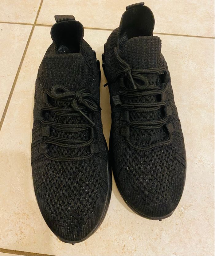 Baskets souple à enfiler  noir - photo numéro 4