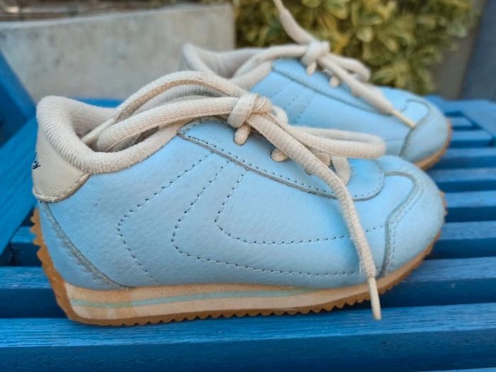 baskets chaussures bleues unisexe enfant bébé Decathlon pointure 23 - photo numéro 3