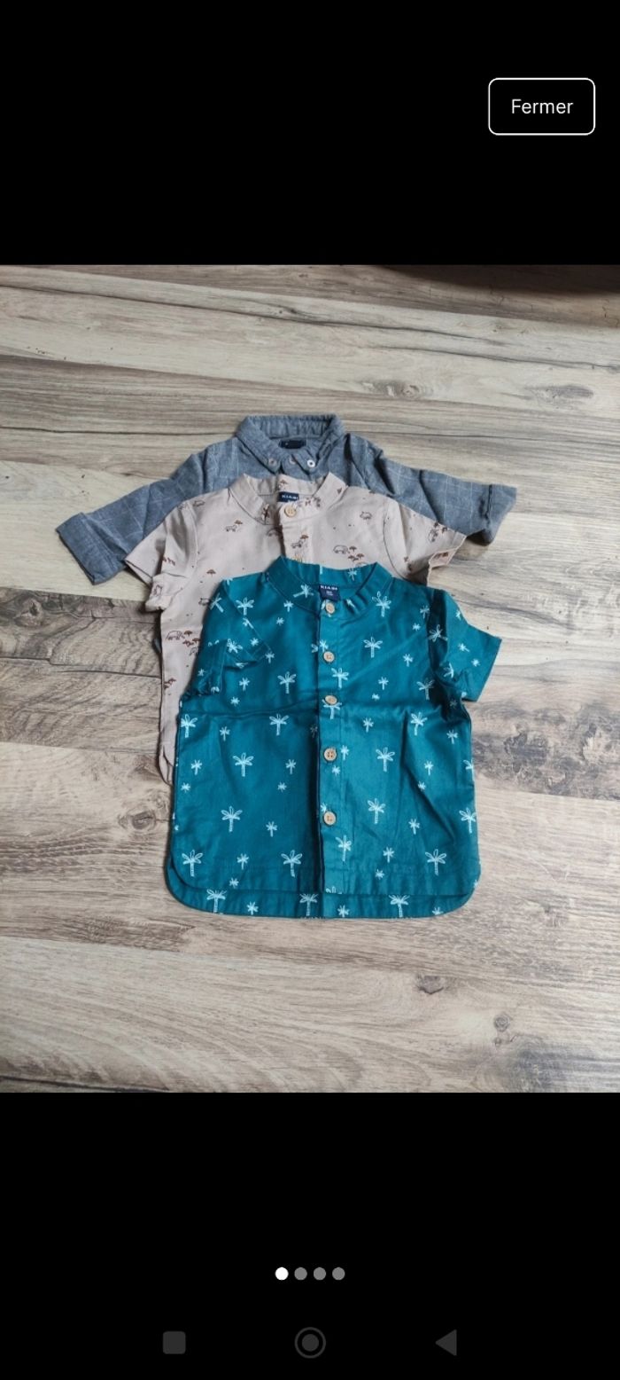 Lot de chemise bébé 3 mois